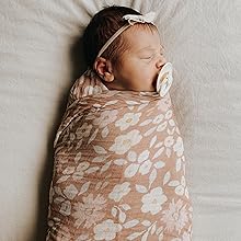 sienna floral Swaddle