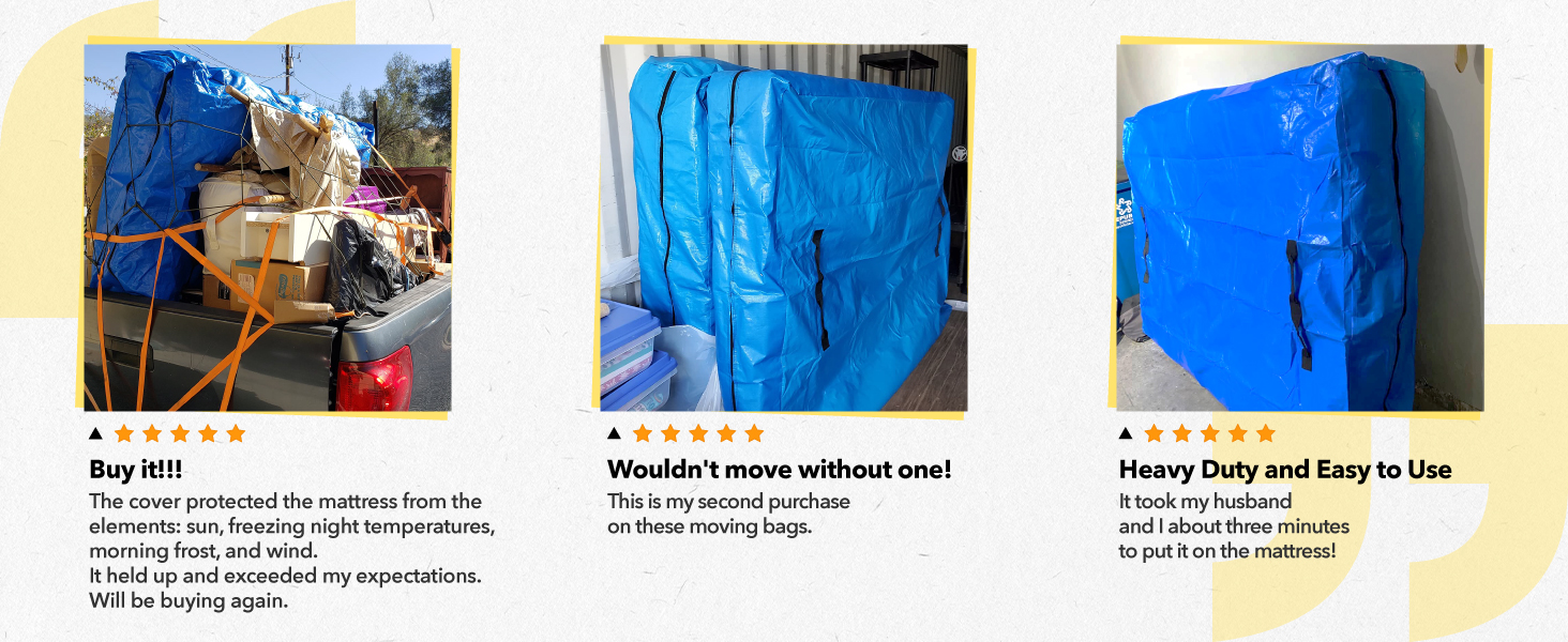 AlexHome Mattress Bag for Moving and Storage,Heavy Duty