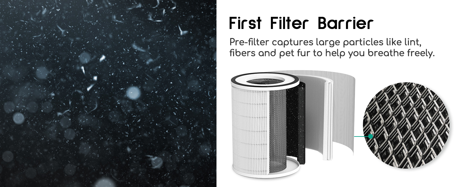 Afloia Air Purifier and Humidifier Combo for Home, 22dB 7 Color Night