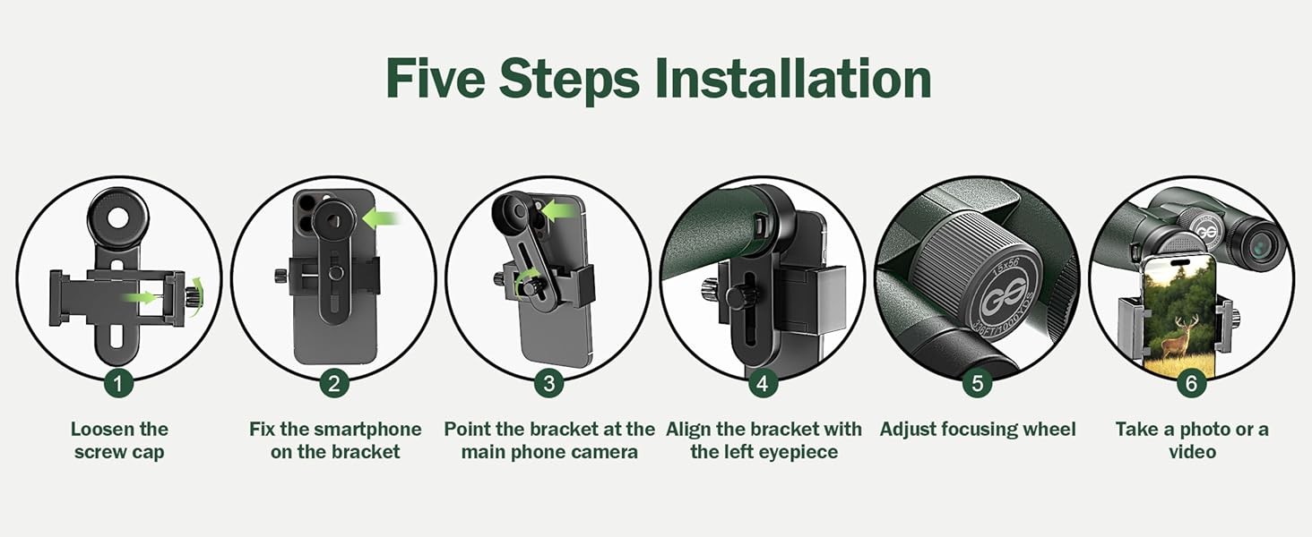 binoculars with phone adapter