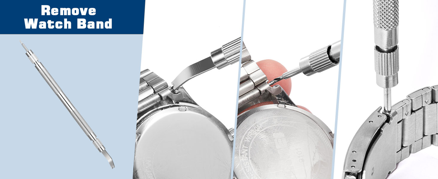 Vastar Watch Repair Tool Kit, Watch Link Removal Tools Kit, Watch Strap Adjustment Tool, Watch