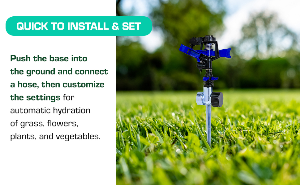 Rugg Oscillating Sprinkler, Classic Impact Resistant