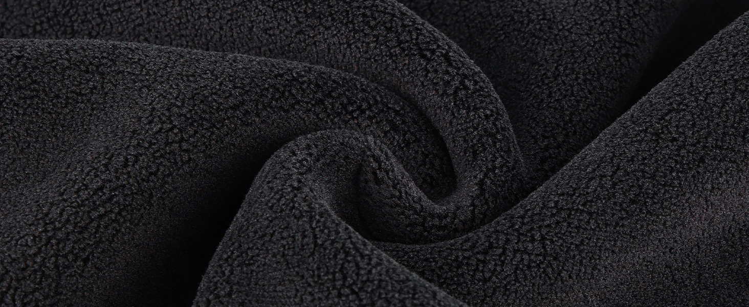 Velvet fleece to stay warm