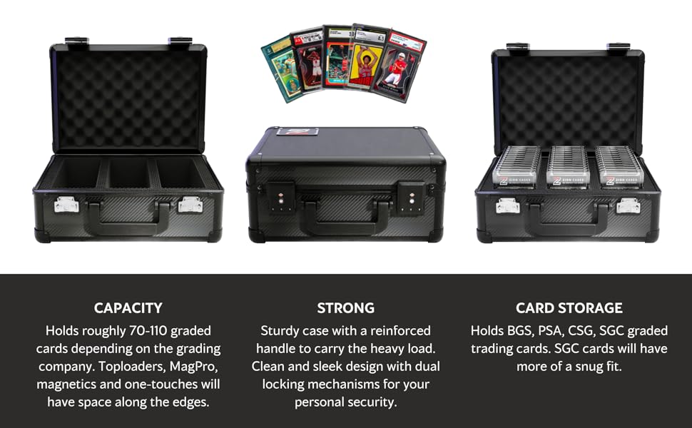 Zion Cases Slab Case X Color Rush Graded Card Case; The Original Slab Case for