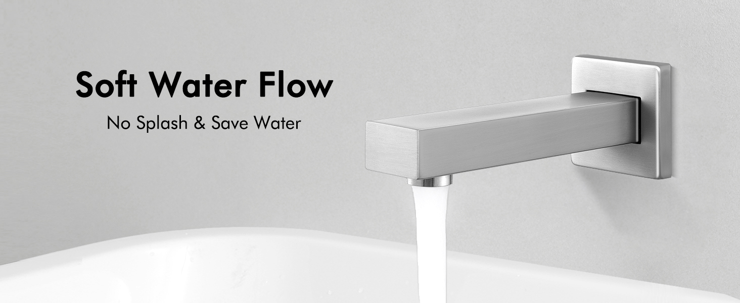 KES Shower System Pressure Balancing Shower Valve with Tub Faucet Spout