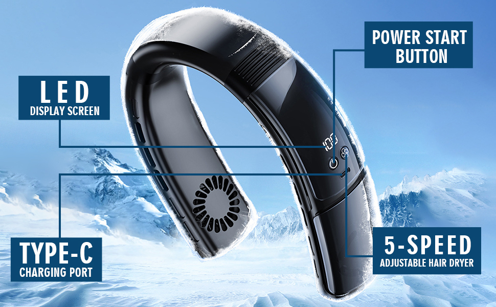 neck fans portable rechargeable