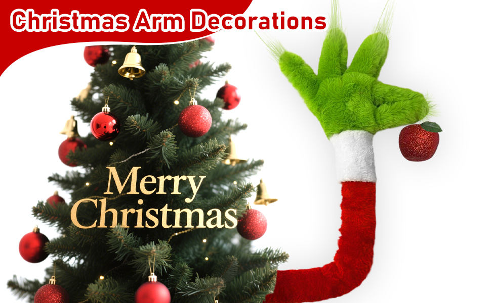 Christmas Green Elf Arm Ornaments Decorations