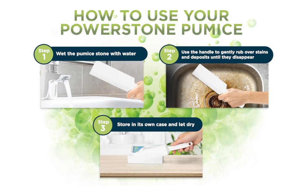 HOW TO USE YOUR POWERSTONE PUMICE