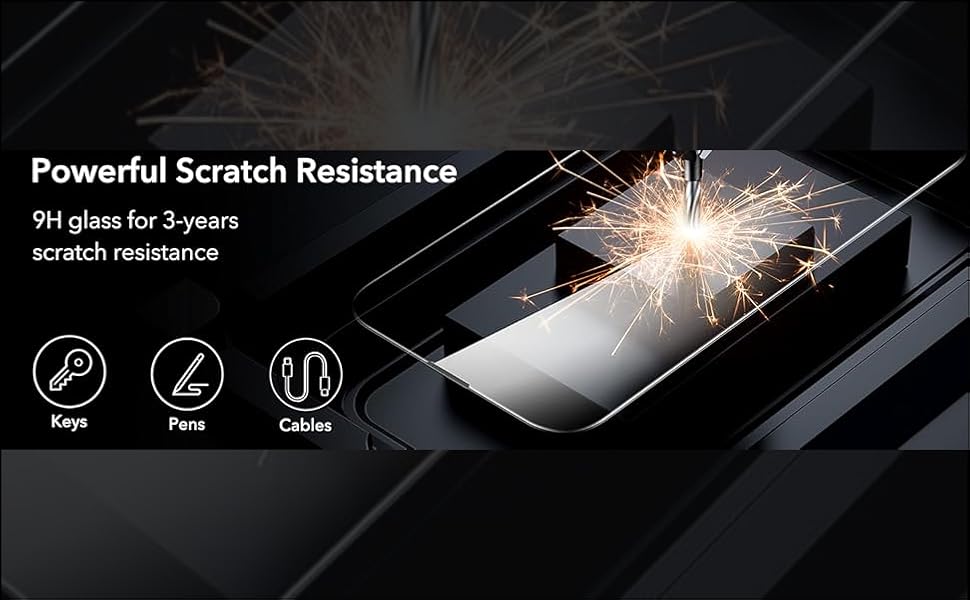 Tempered Glass powerful scratch resistance