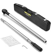 ARUCMIN 1-Inch Drive Click Torque Wrench, Dual-Scale Adjustable Torque Wrench Set with a Hex Key ...