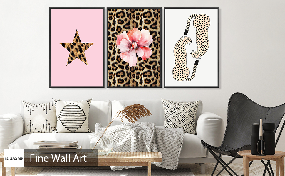 Pink Fashion Leopard Poster