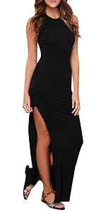 High Slit Maxi Dress