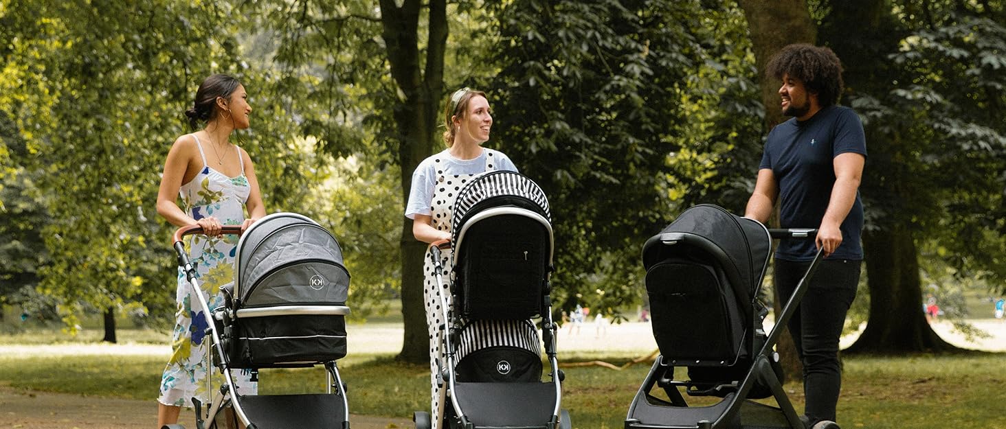 Kids Kargo Triple Stroller Black : Amazon.co.uk: Baby Products