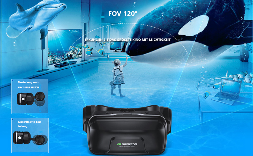 VR Glasses VR Headset Virtual Reality Glasses 3D