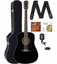Amazon.com: Fender CD-60S Acoustic Guitar - Natural Bundle