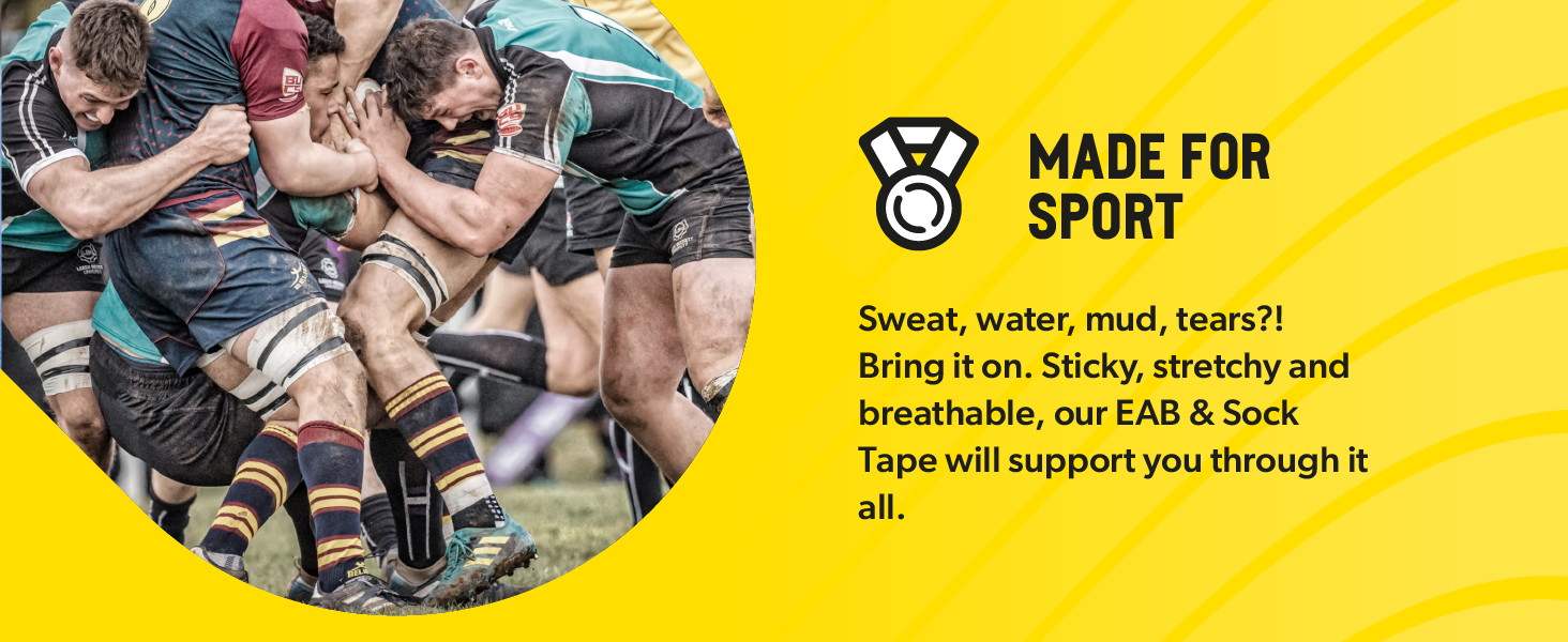 SPORTTAPE Rugby Lineout Lifting Taping Kit Black Rugby Lifting