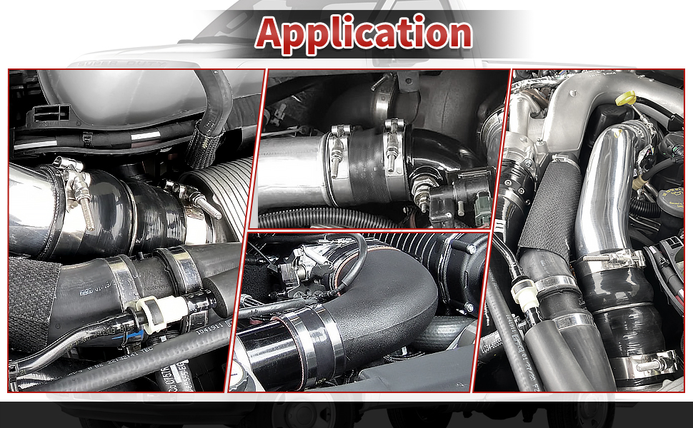 ZIQUN Hose Boot Kit, 7.3L Diesel Turbo Intercooler Boots