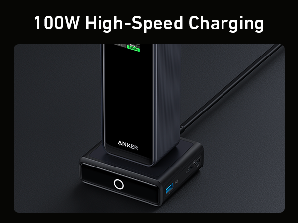 Anker Charging Base, 100W Fast Charging with 4 Ports, for