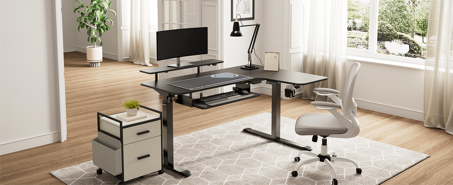 standing desk black