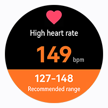 Monitoramento de frequência cardíaca durante treino