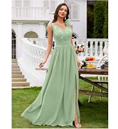 V-Neck Sleeveless Sequined Split Formal Evening Maxi Dress