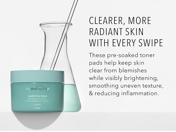 Multi Peptide Toner & Wash Powder 計4本セット Amazon.com : HydroPeptide Clarifying Toner Pads with