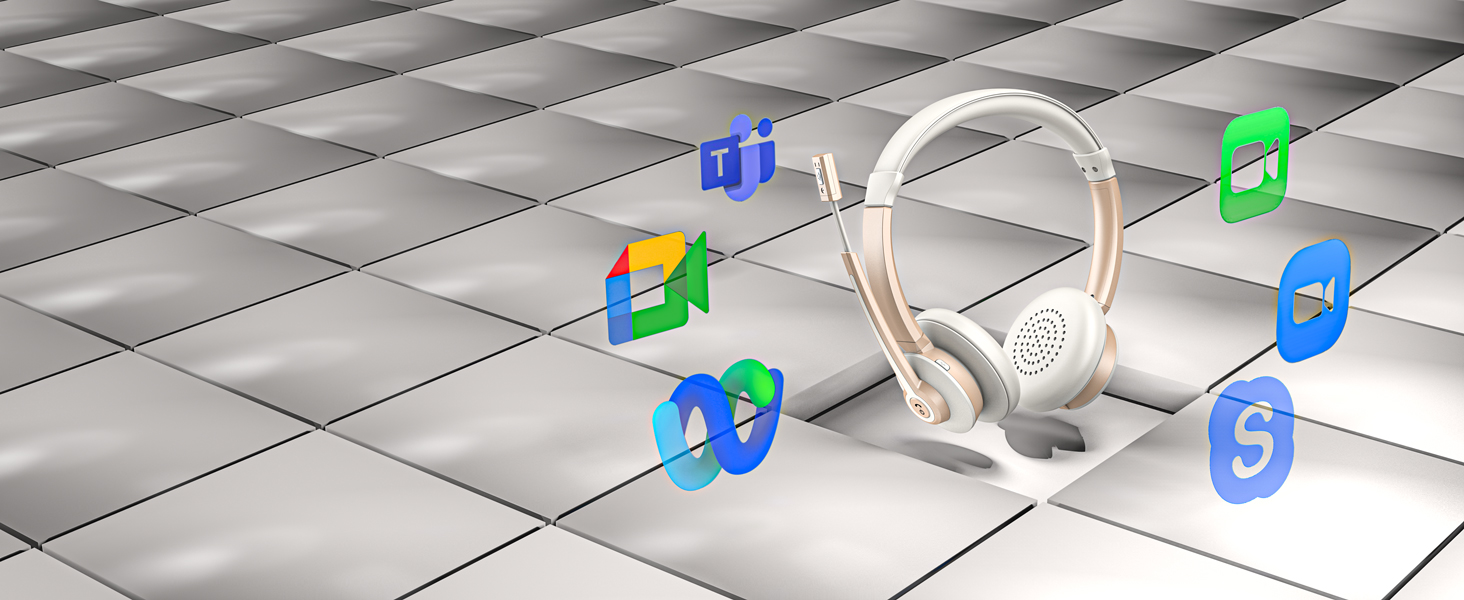 computer headset with microphone
