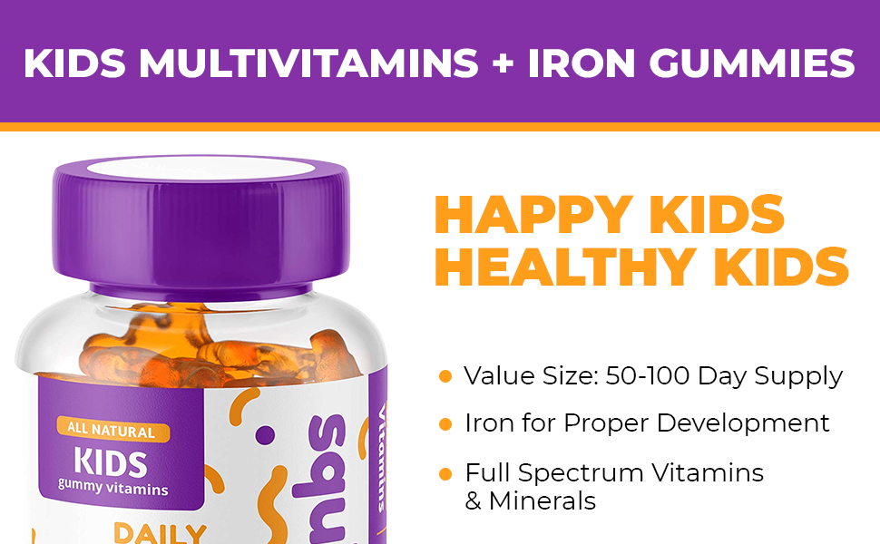 Kids multi iron+ gummies