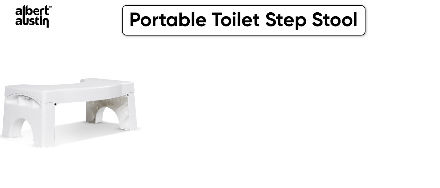 Albert Austin Folding Squat Potty Toilet Stool Anti Slip Bathroom Step