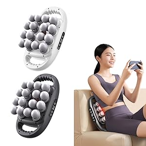 Evasea Massager, 16-Drive 8-Head Massage Gun Set, Deep Tissue Massage Gun with 9 Levels &amp; 9 Modes