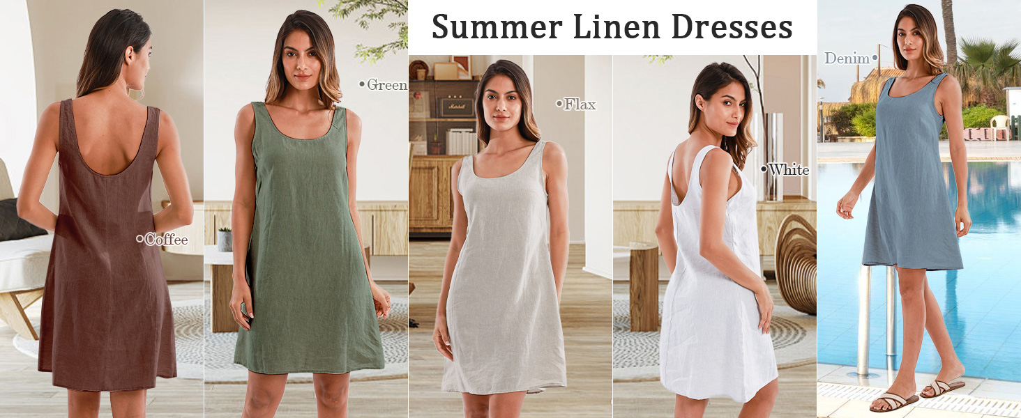 linen mini dress