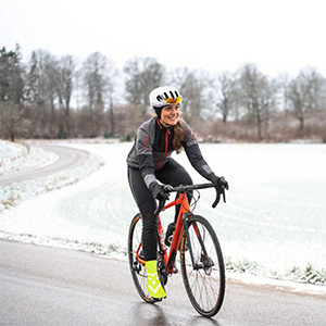 Regenschutz Gamaschen für Fahrradfahrer mit Reflektoren
