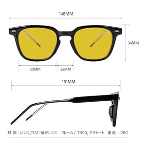 キャリー ウェリントンサングラス ブルーレンズ Amazon | [愛鏡] サングラス ファッション用偏光サングラス