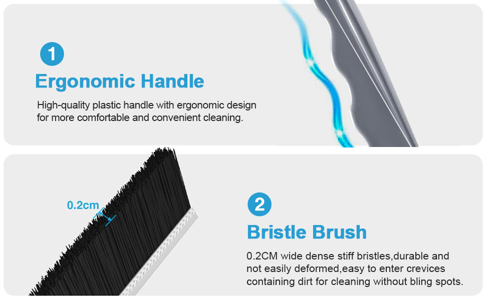 JEEYOO Crevice Cleaning Brush, Multifunctional Gap Cleaning Brush