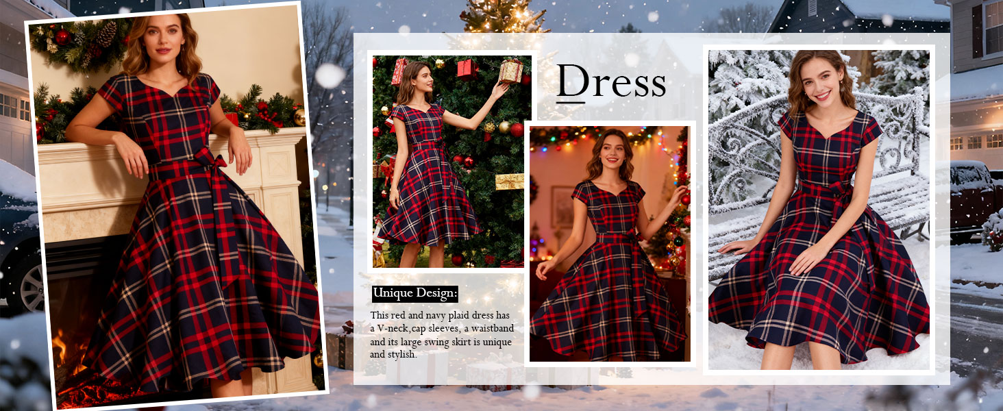 Christmas dresses for women funny Christmas dress casual vintage dress for women Christmas