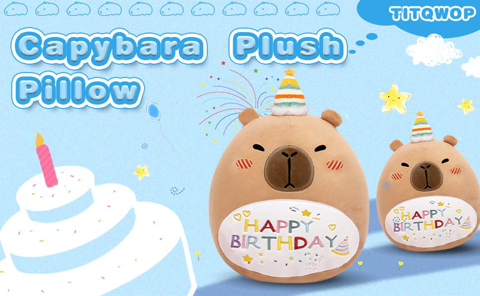 Fun Birthday Capybara Plush