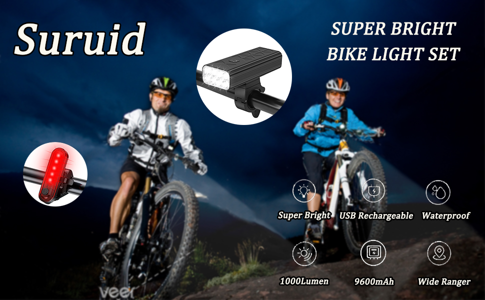 Suruid Bike Headlight and Tail light