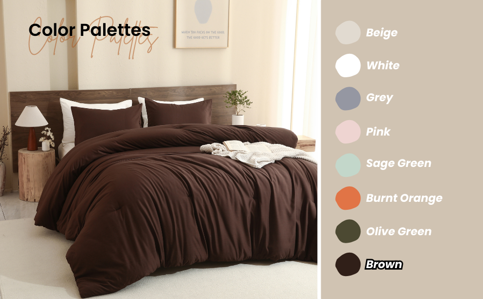 dark brown comforter set