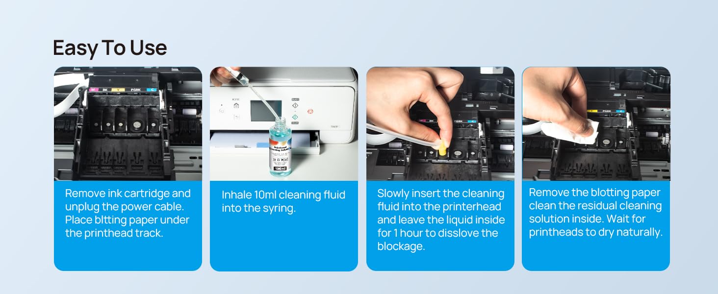 HALLOLUX 100ML Printhead Cleaner, Nozzle Cleaner, Printhead Cleaning