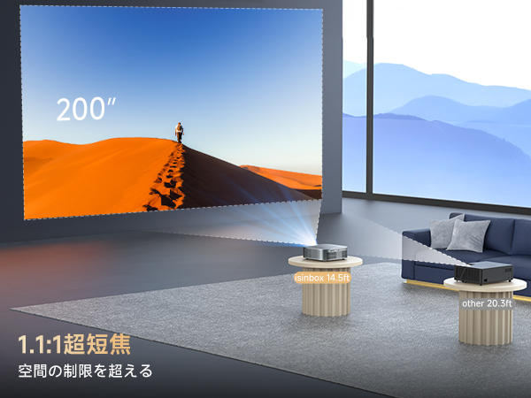 Amazon.co.jp: 【1.1:1超短焦点・Netflix公式ライセンス