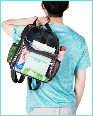 semi-transparent mesh backpack for swim pool beach campiing