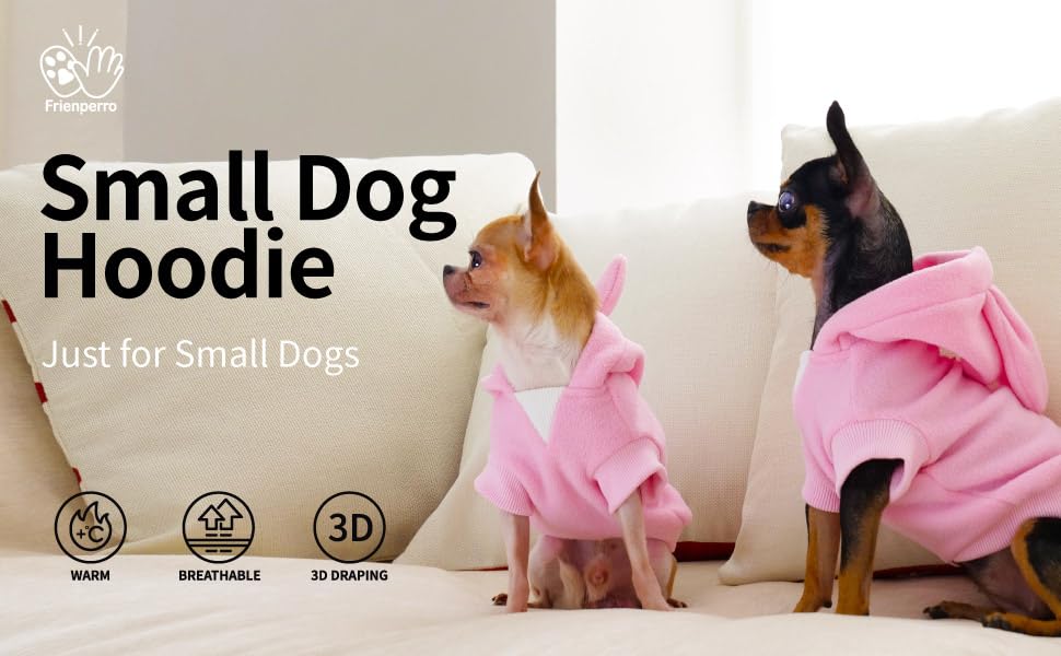 Frienperro Small Dog Costume, Dog Halloween Costumes hoodie Rabbit