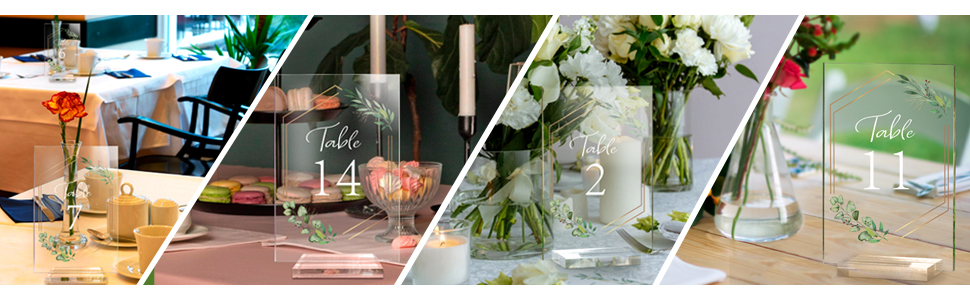 Table Numbers with Stands
