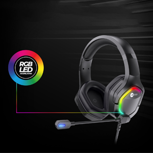 Lenovo Lecoo HT403 USB2.0 Over-Ear RGB LED Illuminated Wired Gaming Headset Black
