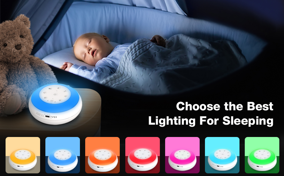 night light,sound machine for sleep,sound machine,sleep sounds,white noise machine for sleeping