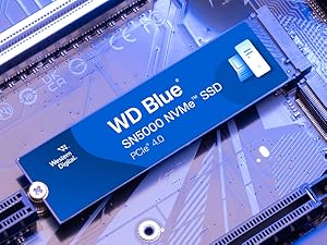 WD Blue SN5000 SSD 4TB, M.2 2280 NVMe SSD Interno, PCIe Gen4