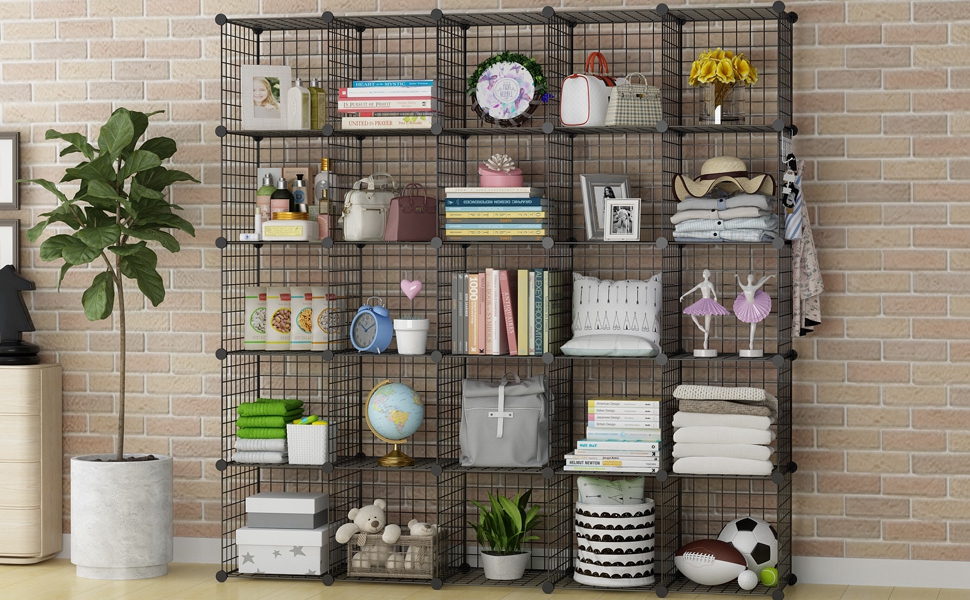 YOZO Wire Cube Storage Metal Closet Wardrobe Room