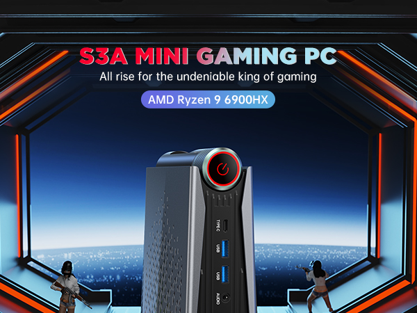 Amazon.com: ACEMAGICIAN S3A Mini PC, Ryzen 9 6900HX, 32GB