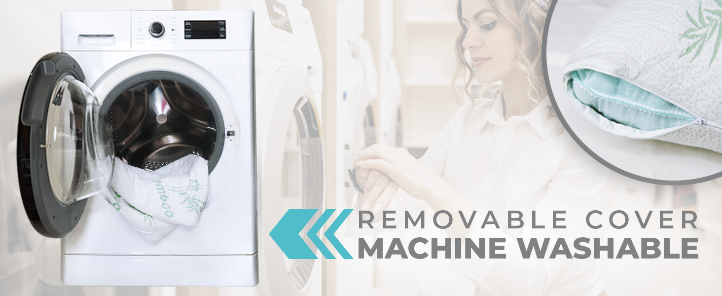 HG2050A 2-Pack Green Queen Pillows - Machine Washable