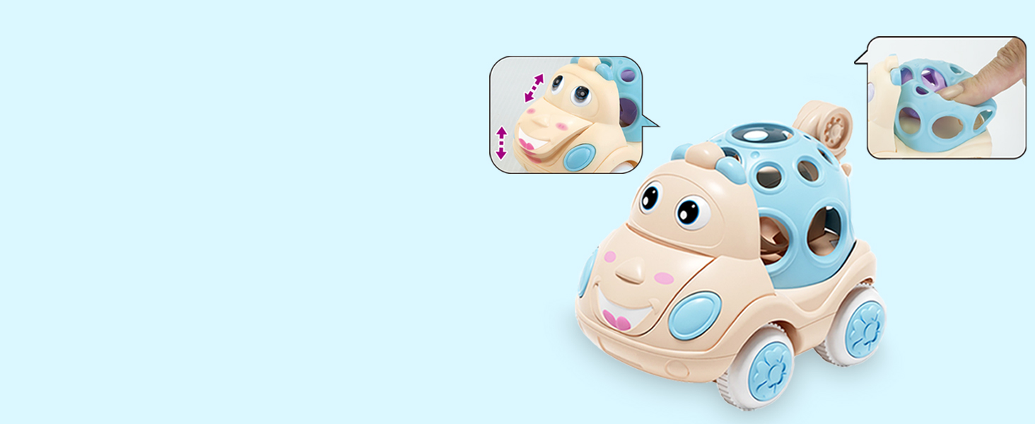 ZHUOYOU Baby Cars for 1 Year Old, Push and Go Car for Toddlers, 3 Pcs